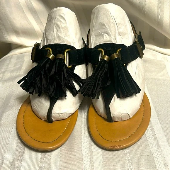 Fusion Tassel Sandals - Picture 1 of 8